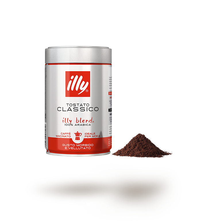 7189_High_1x_02 Illy Caffè Macinato Espresso Tostato Classico Moka 250 gr - immagine 1