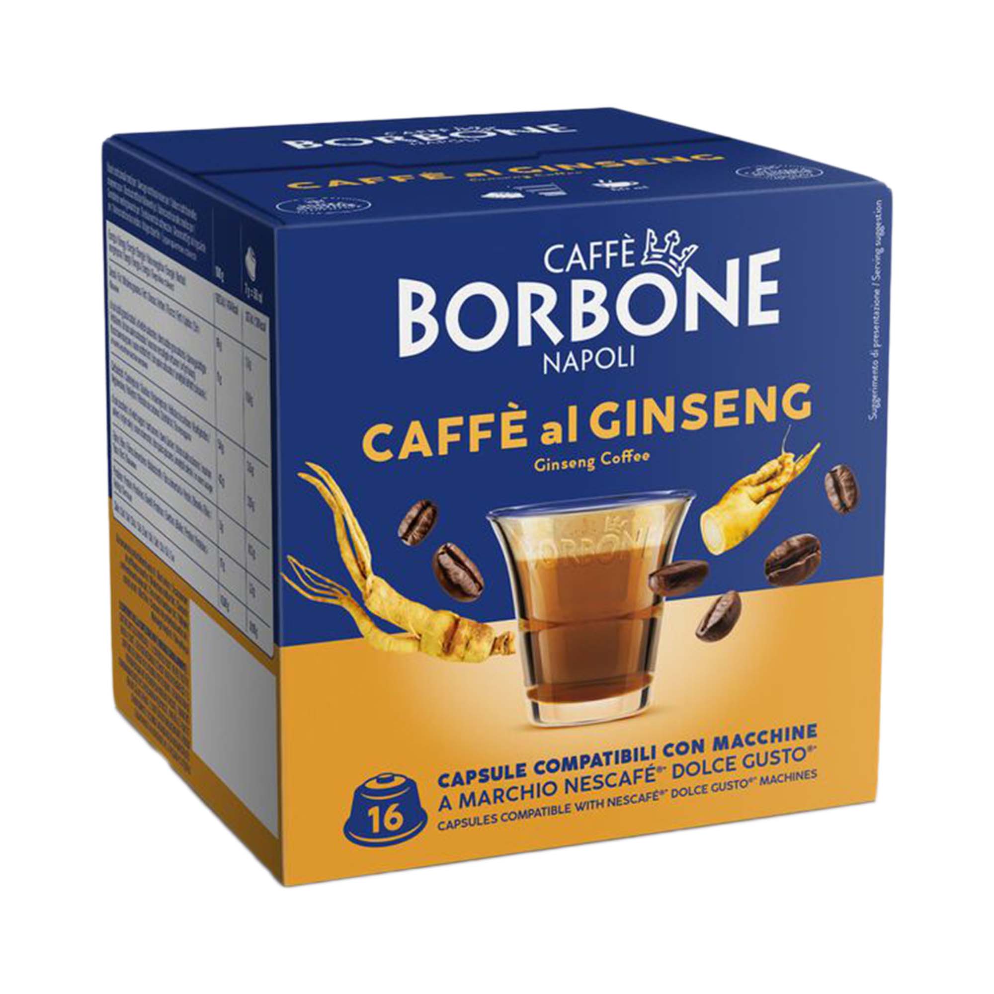 Borbone Dolce Gusto Caffe al ginseng Borbone Dolce Gusto Solubile Caffè al Ginseng 16 Capsule Compatibili - immagine 1