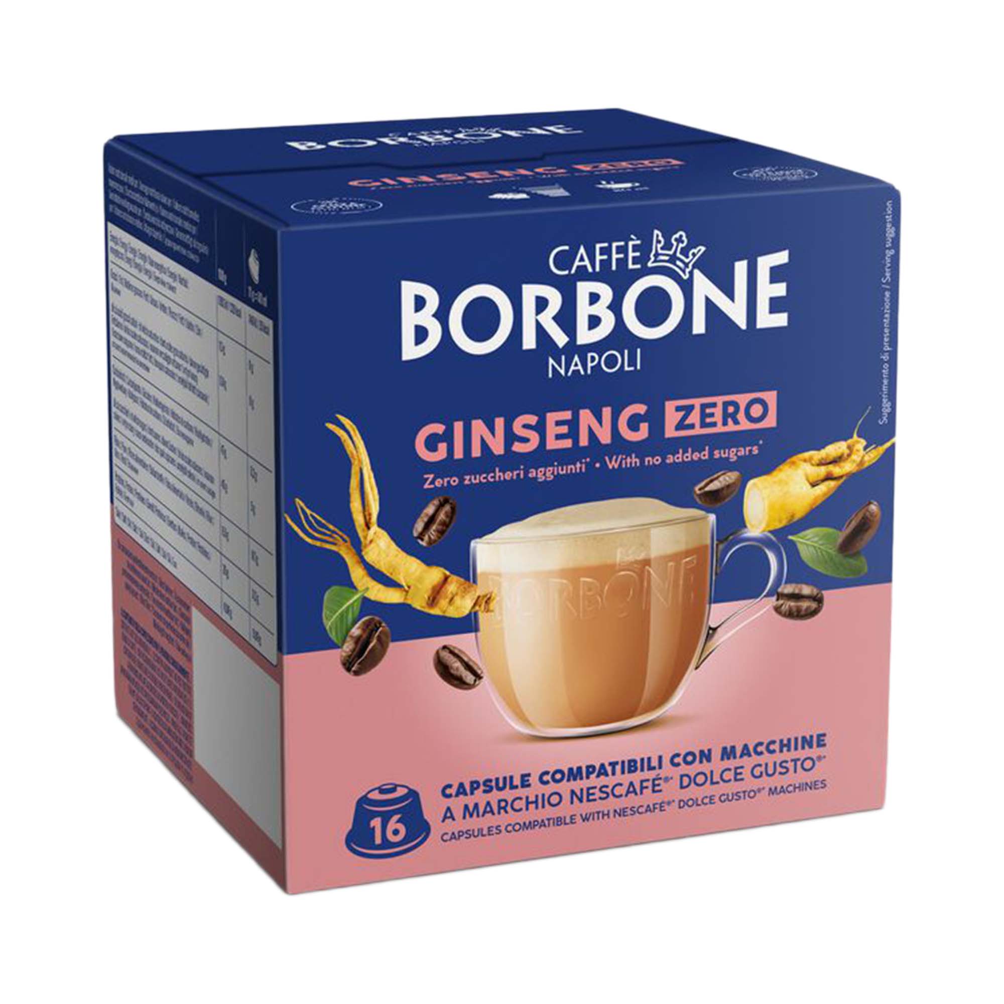 Borbone Dolce Gusto - Ginseng zero Borbone Dolce Gusto Solubile Ginseng Zero 16 Capsule Compatibili - immagine 1