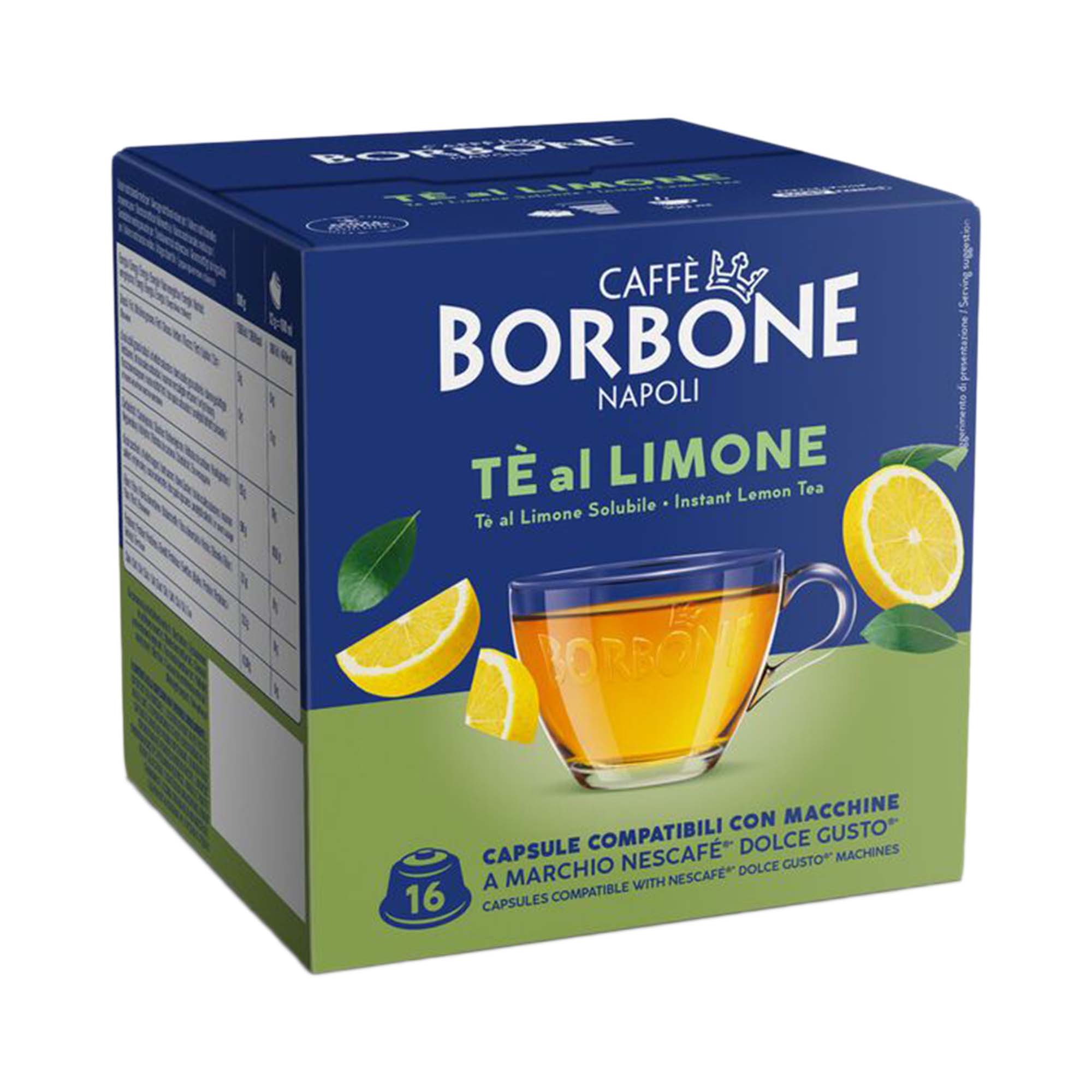 Borbone Dolce Gusto - Te al limone Borbone Dolce Gusto Solubile The Al Limone 16 Capsule Compatibili - immagine 1