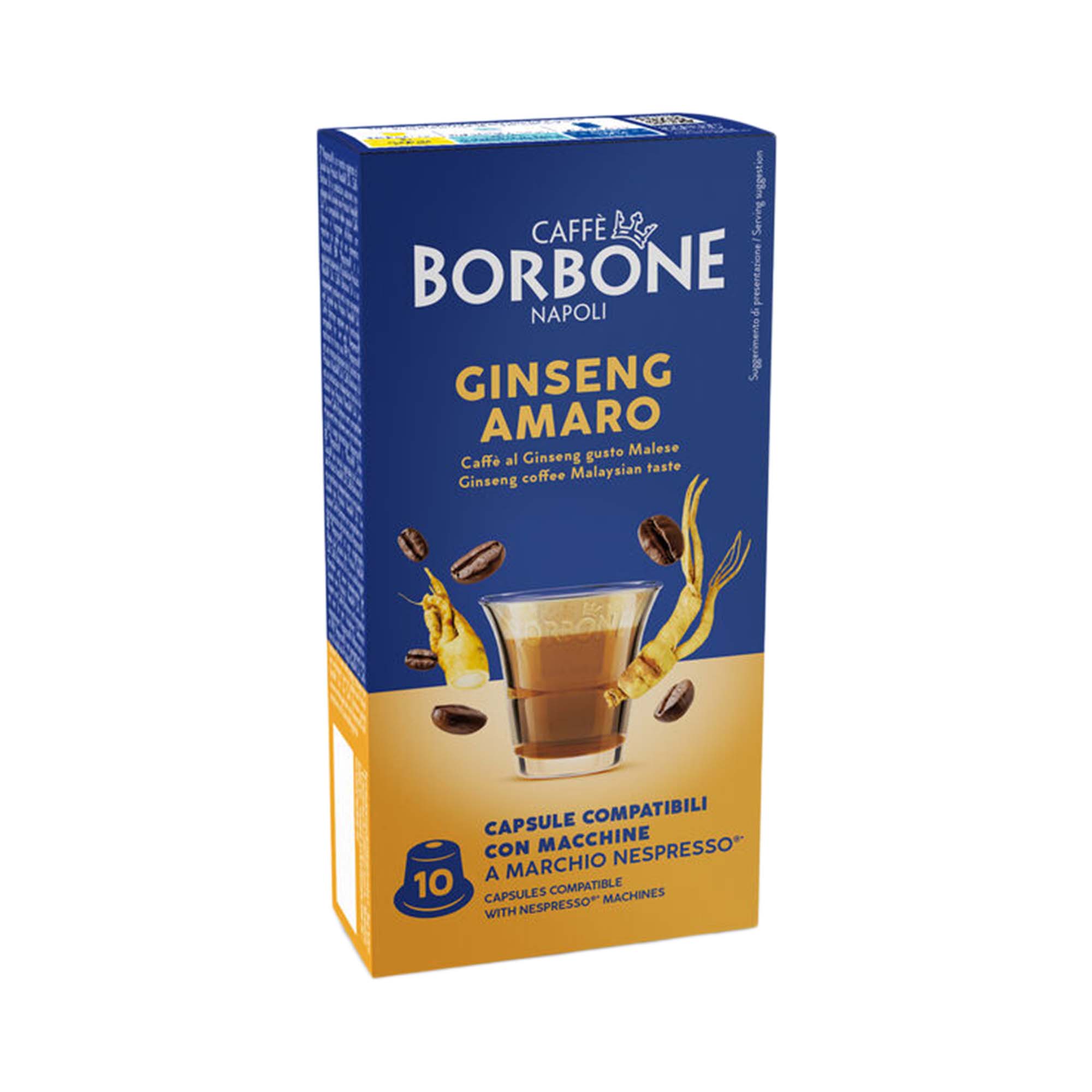 Borbone Nespresso - ginseng amaro Borbone Nespresso Solubile Ginseng Amaro 10 Capsule Compatibili - immagine 1