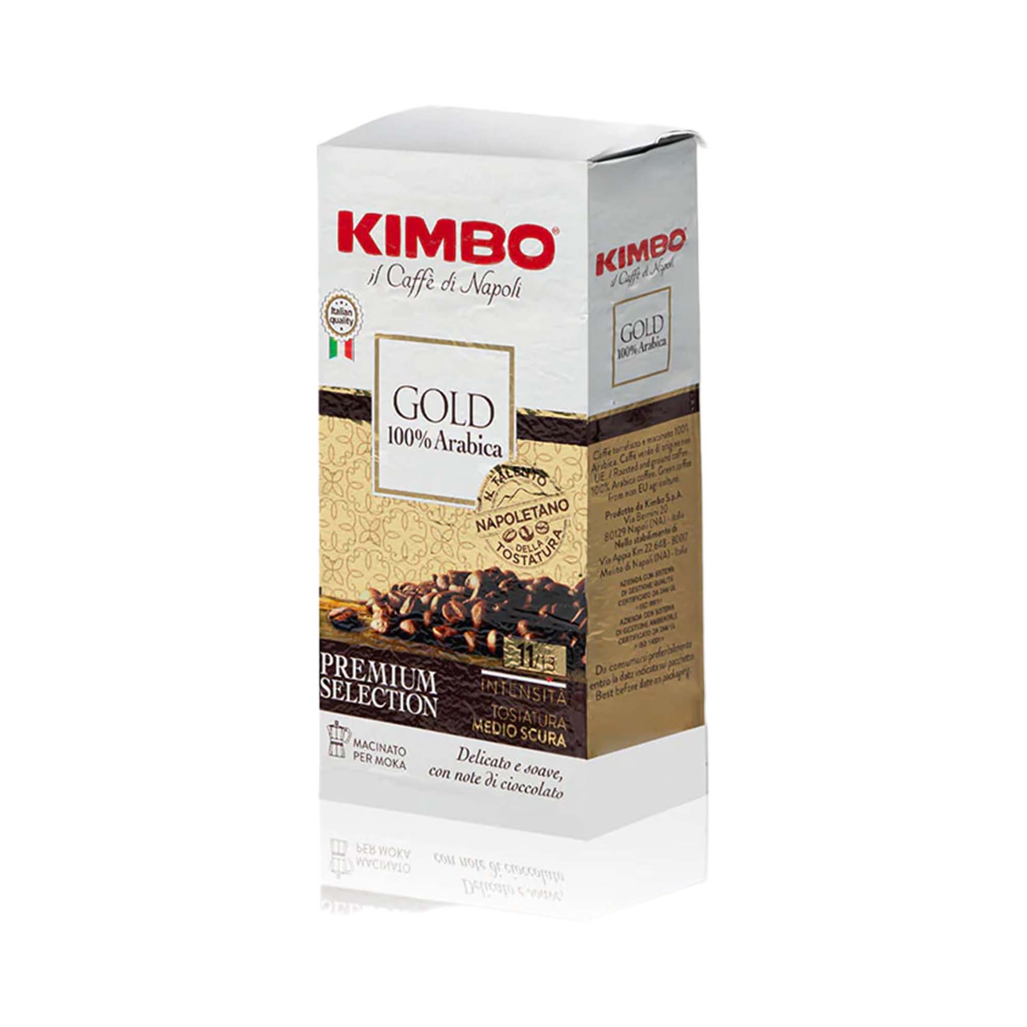 kimbo macinato gold arabica 250g Kimbo Caffè Macinato Miscela Gold 100% Arabico 250g - immagine 1
